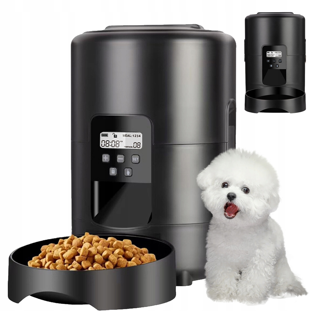 Levně Automatický Dávkovač Misky Krmiva LCD Inteligentní Čas Pro Psa Kočku 2 L