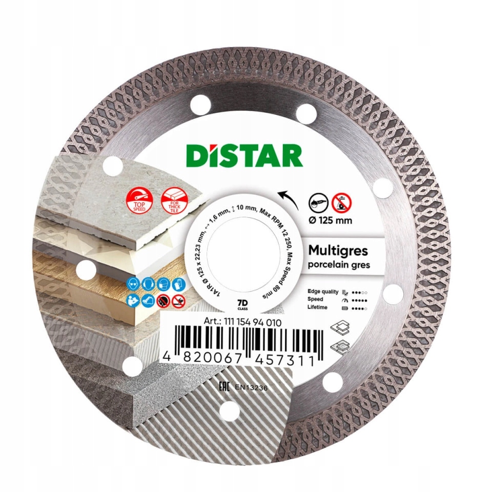 Distar 11115494010 Tarcza Diamentowa Do Ceramiki I Gresu 125mm