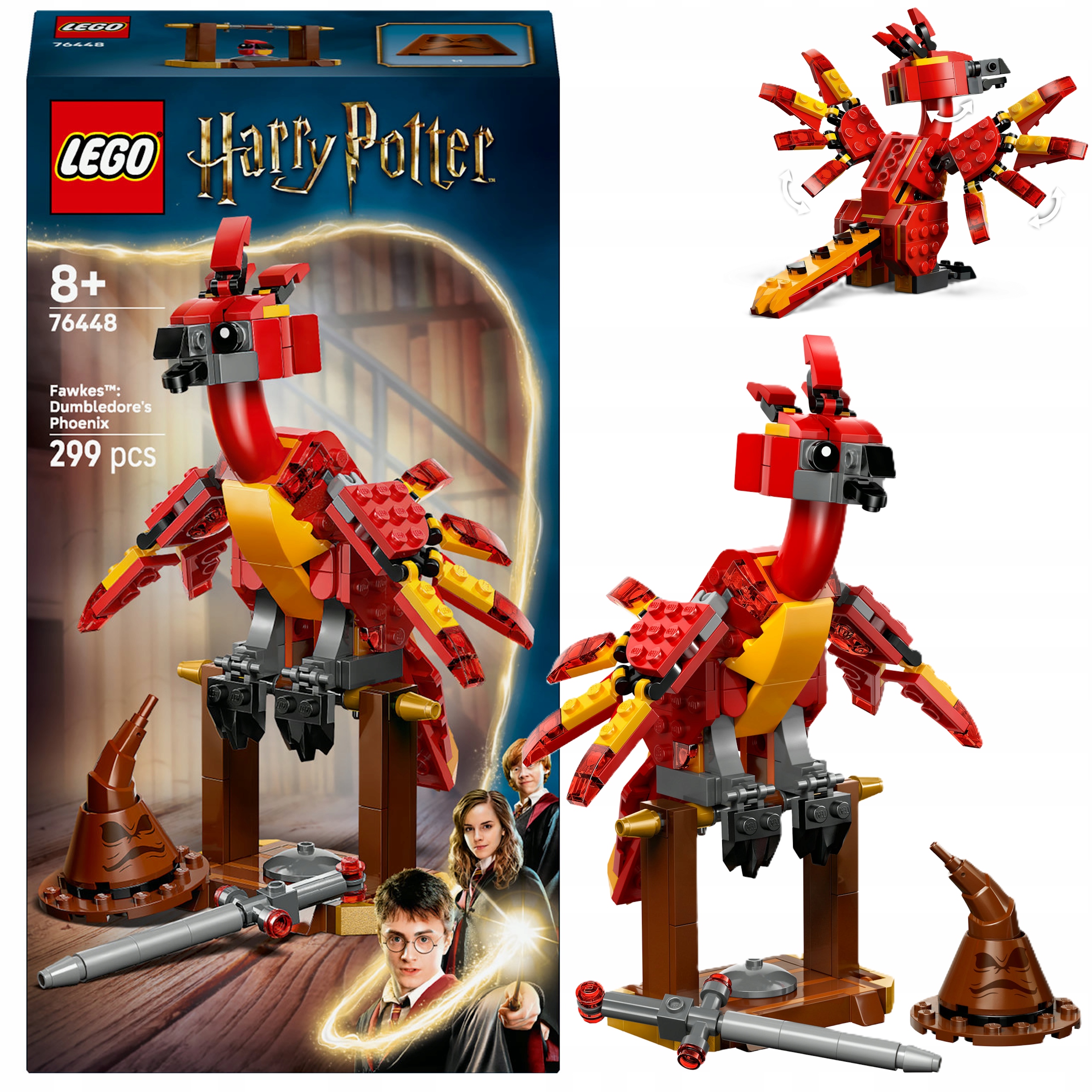 Lego Harry Potter Fawkes Feniks Dumbledore'a Zestaw Do Budowania