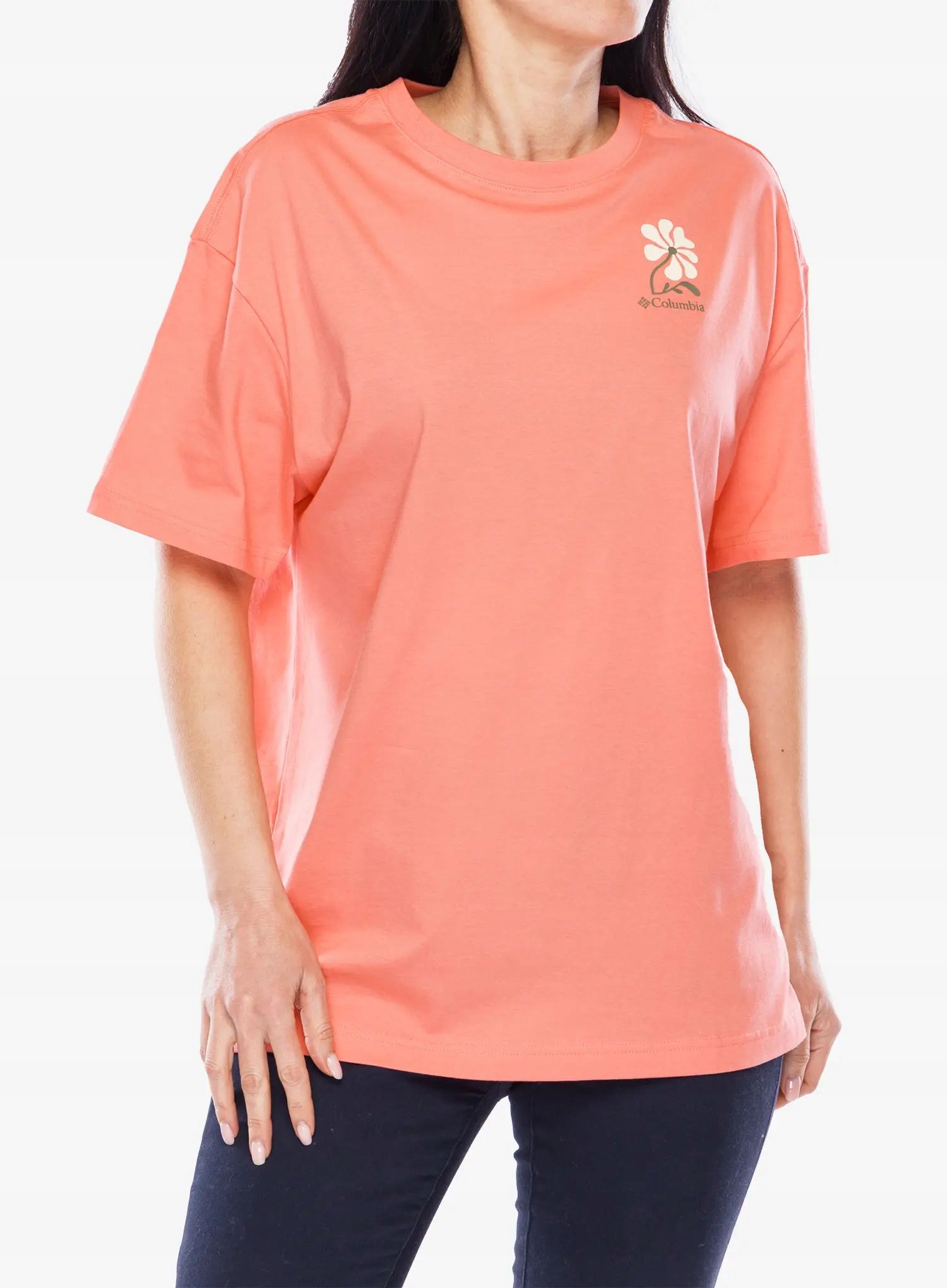 Dámské s potiskem s potiskem Columbia Rolling Bend Graphic Oversized Tee