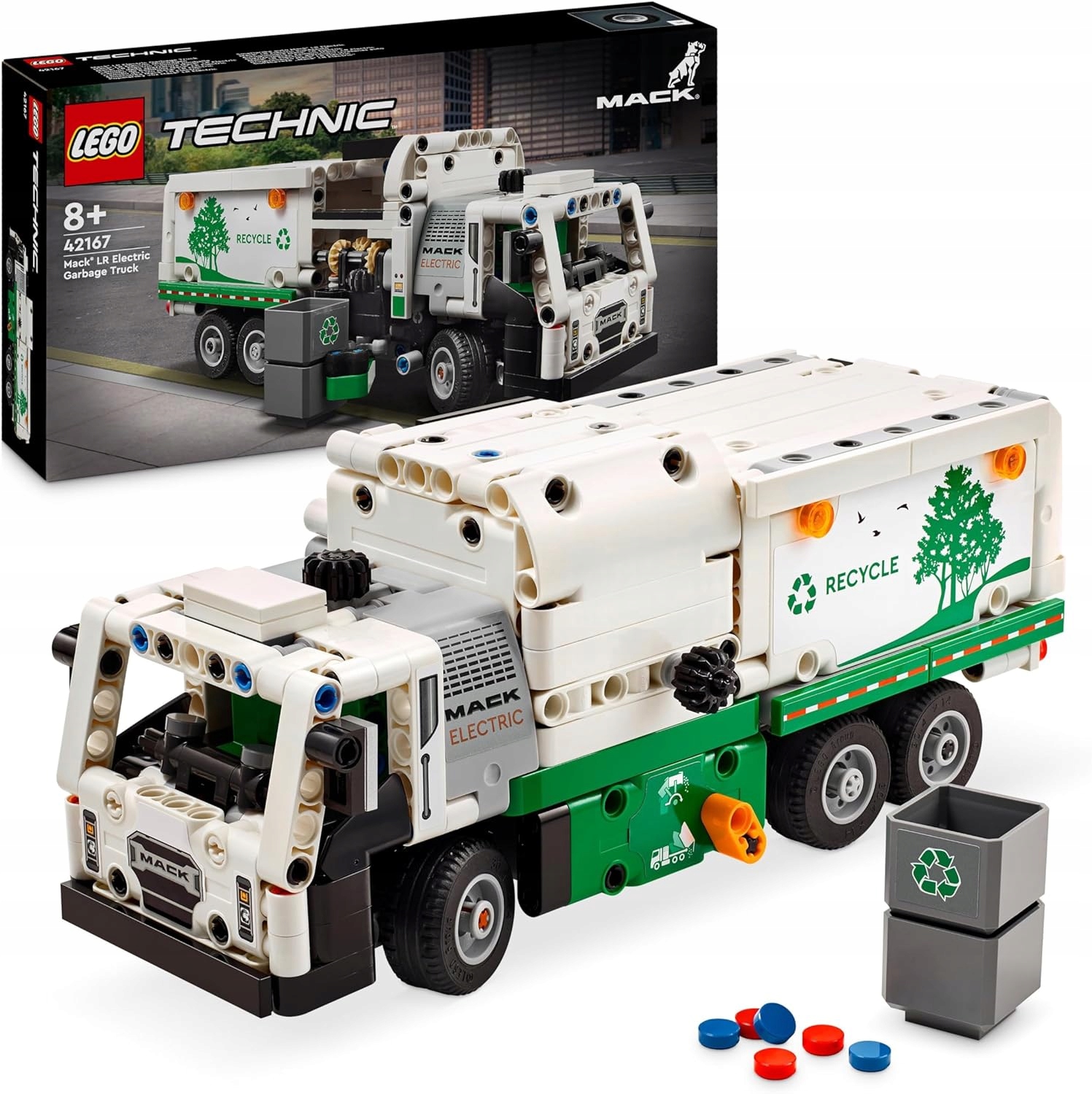 Lego Technic Popelářský vůz Mack Lr Electric, Stavebnice nákladního vozu