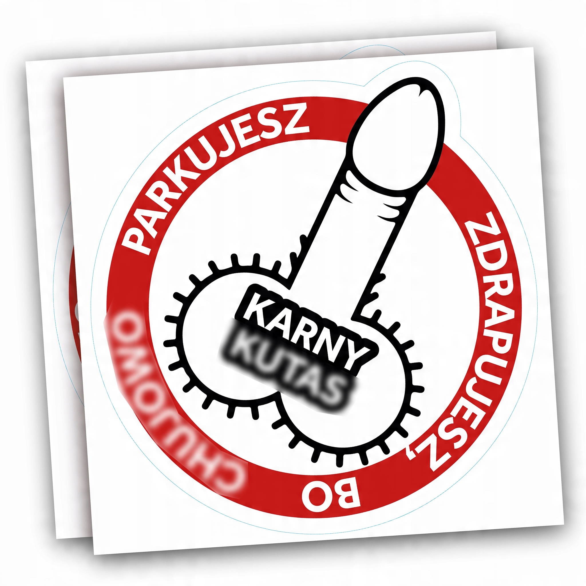 

Naklejki Karne Wlepy Wodoodporne Kut*s 50 Szt
