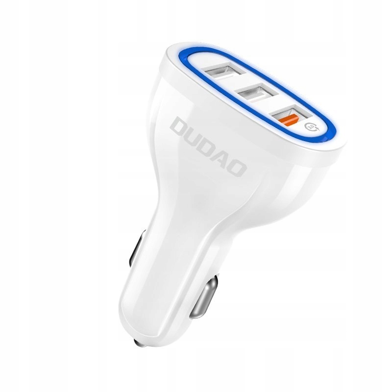 Ładowarka samochodowa 3x Usb Quick Charge 3.0 QC3.0 2.4A 18W biały