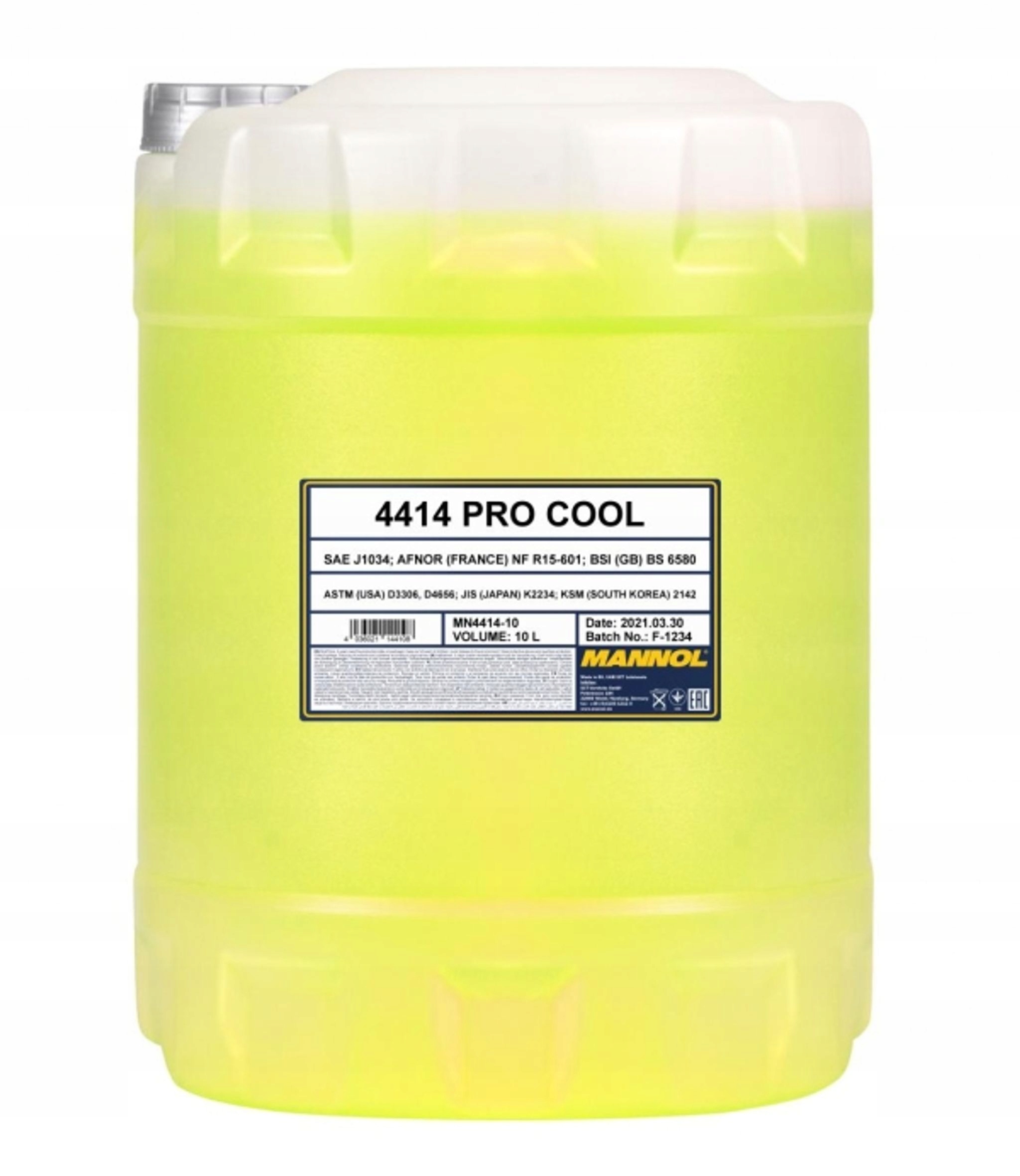 PŁYN DO CHŁODNIC MOTO. PROCOOL -40/+135-C 10L / MANNOL MANNOL - OLEJE