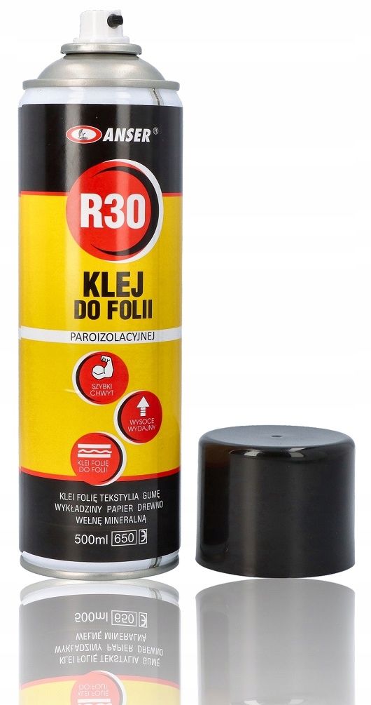 

Klej do folii paroizolacyjnej wełny gumy Spray R30