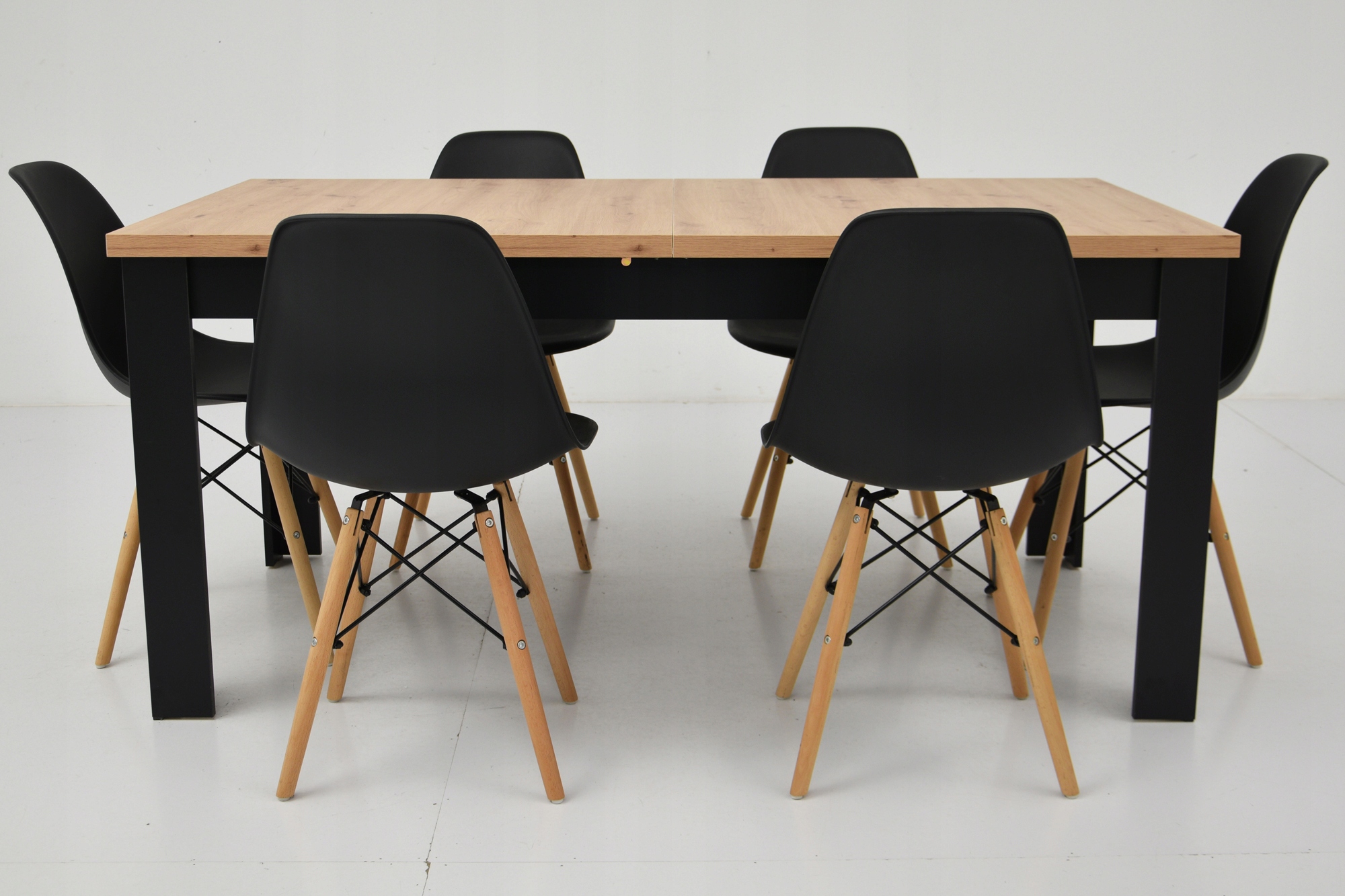 Duży Rozkładany stoł 90x160/200 ARTISAN 6 krzeseł Marka Grande Meble