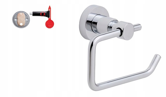 

Uchwyt na papier toaletowy Bez Wiercenia tesa Loxx