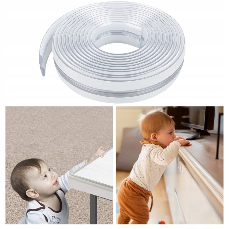 SIPO Taśma Zabezpieczająca Kanty Narożniki Ostre Krawędzie Przeźroczysta Przeznaczenie narożniki