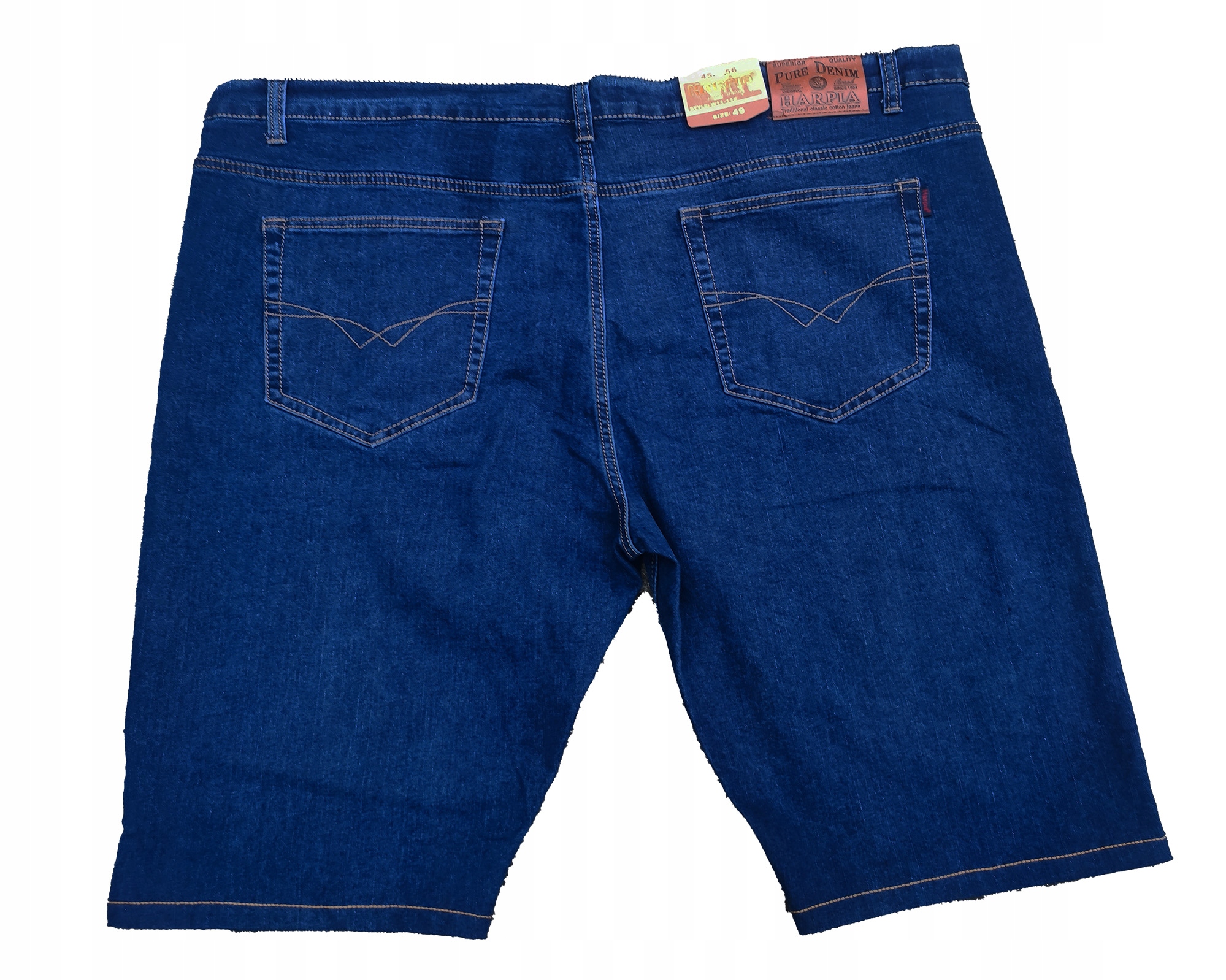 10XL Big Men Velké Kraťasy Jeans Streč Pás 140 CM