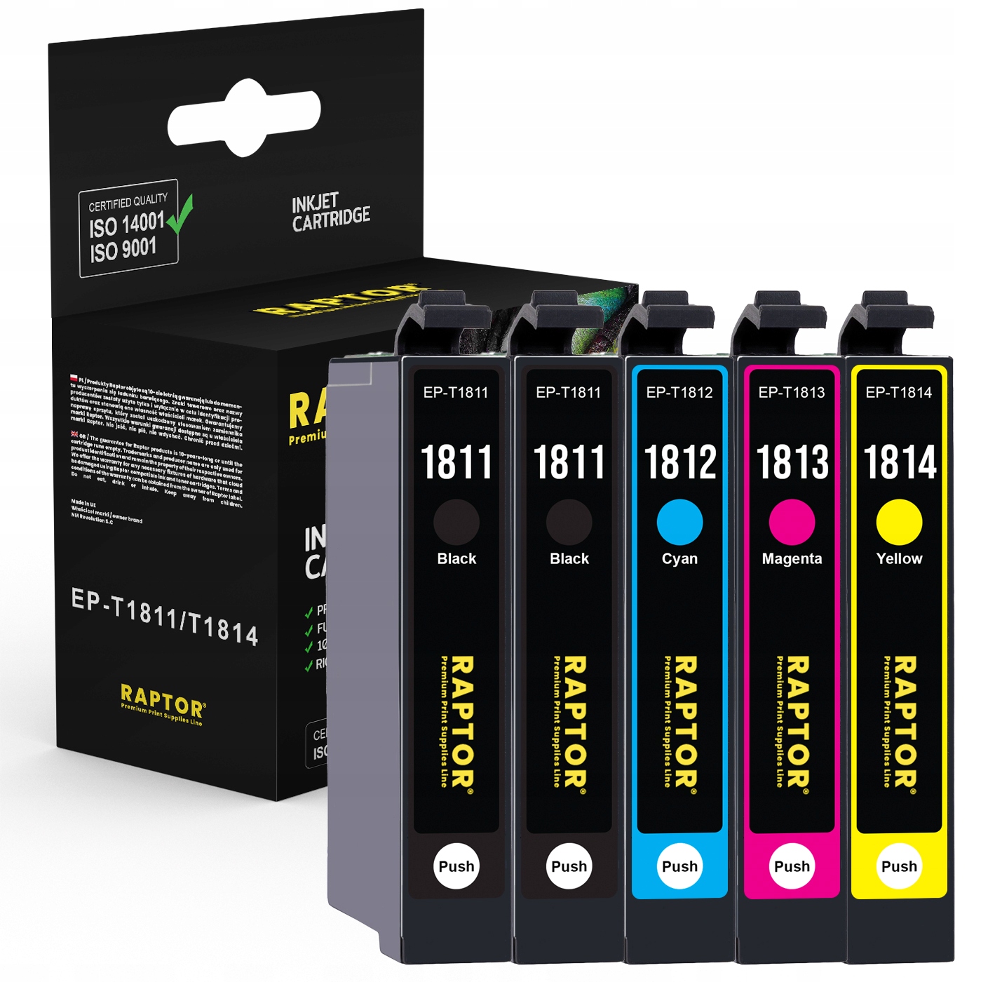 

5x Tusz do Epson XP305 XP312 XP313 XP315 T1811