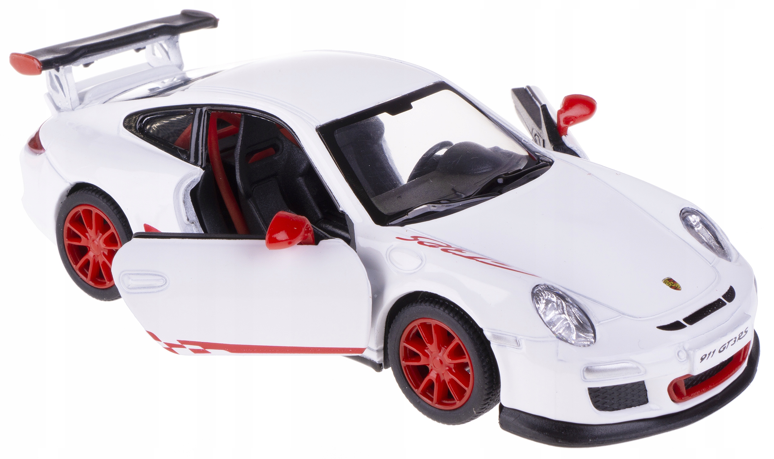 

Porsche 911 GT3 Rs Model Metal Kinsmart 1:38 Biały