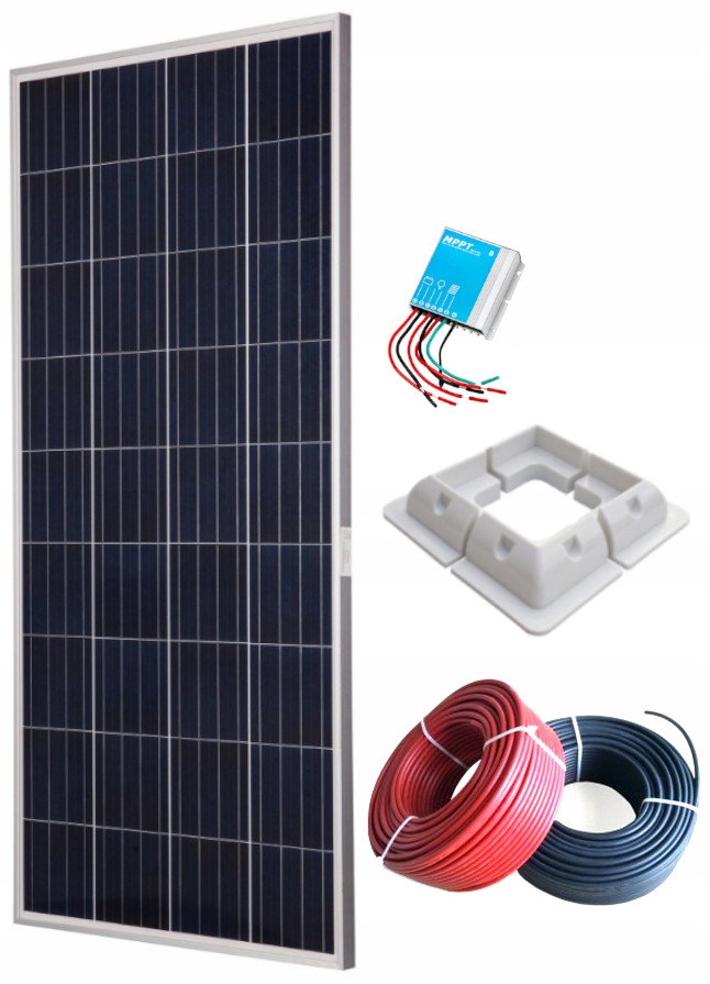 ZESTAW SOLARNY PANEL REGULATOR MPPT 140W