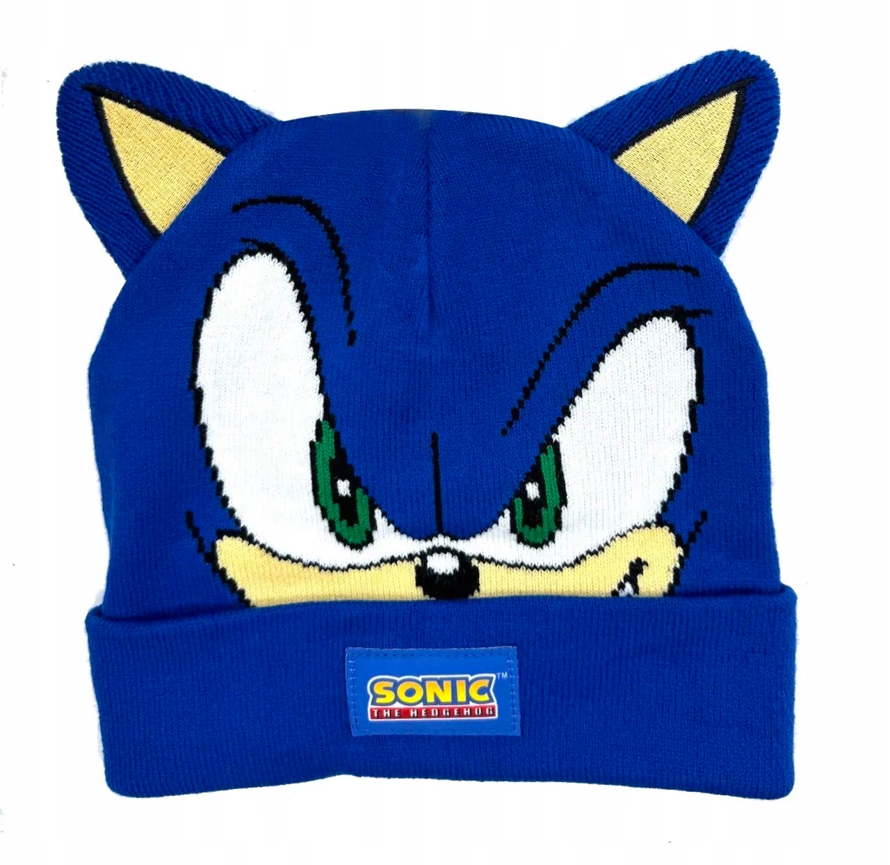 ZESTAW SONIC CZAPKA ZIMOWA Z USZAMI + RĘKAWICZKI NIEBIESKIE I KOMIN Marka Inna marka
