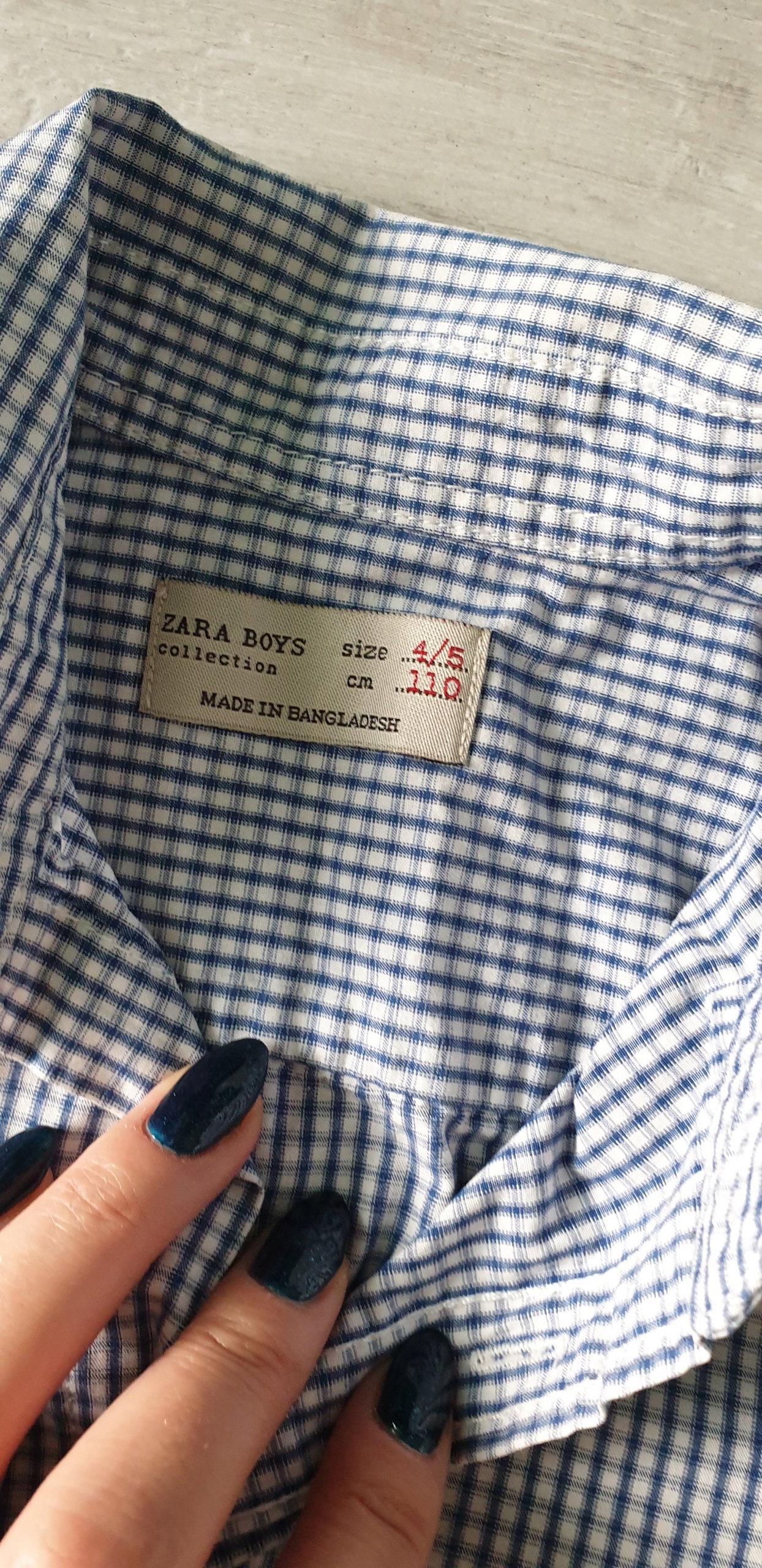 KOSZULA ZARA W KRATKE 4-5 LAT 110 ROZ Marka Zara