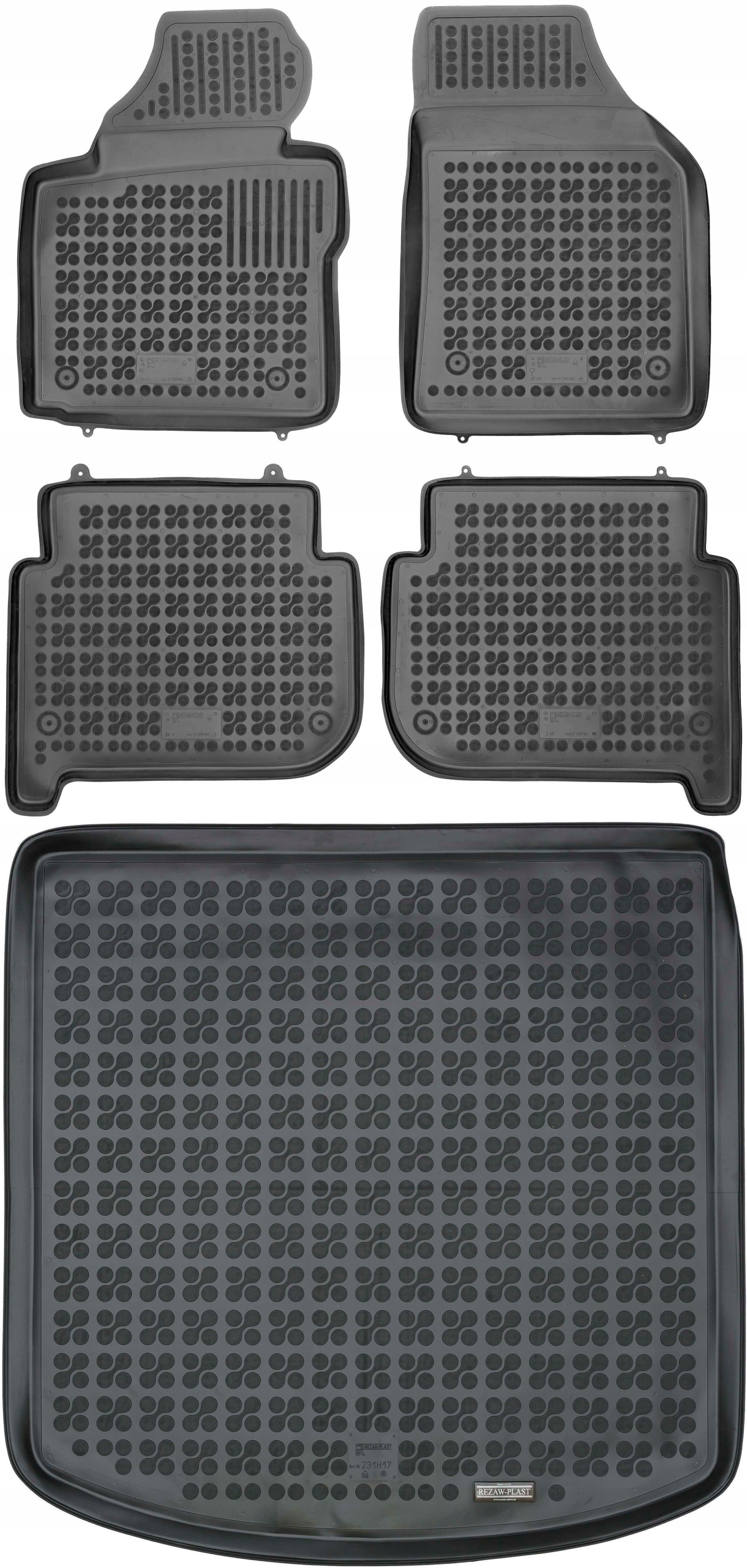 

Vw Touran I 2003-2015 Dywaniki gumowe + mata