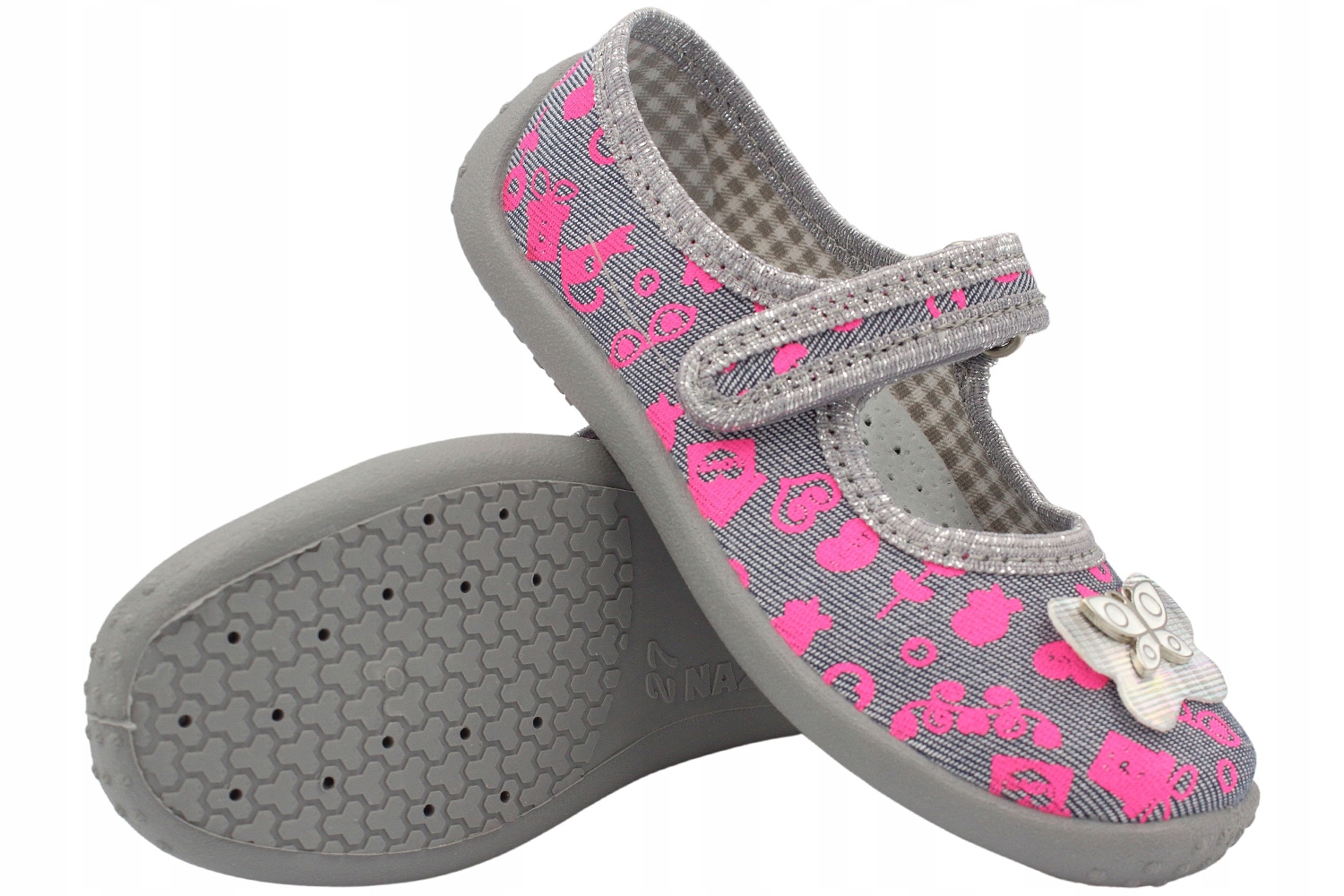 

Kapcie Balerinki dziewczęce Nazo 001GF r26