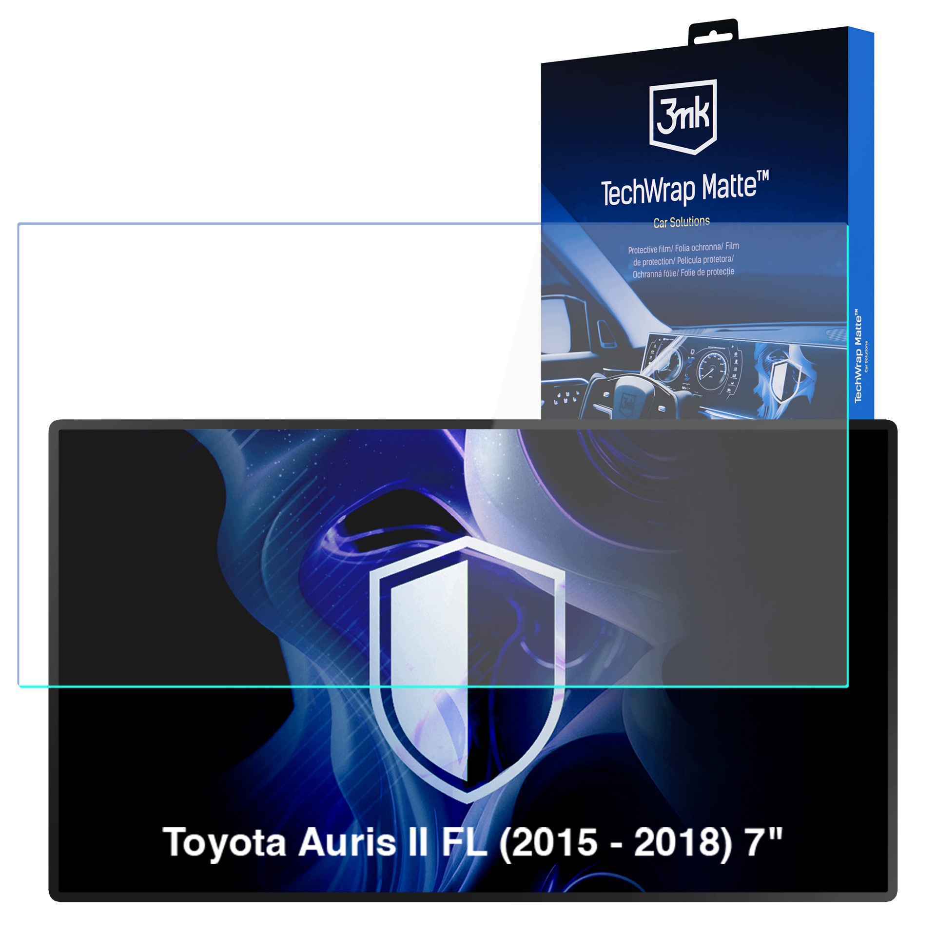 Fólie Toyota Auris II Fl (2015 2018) 7" 3mk TechWrap