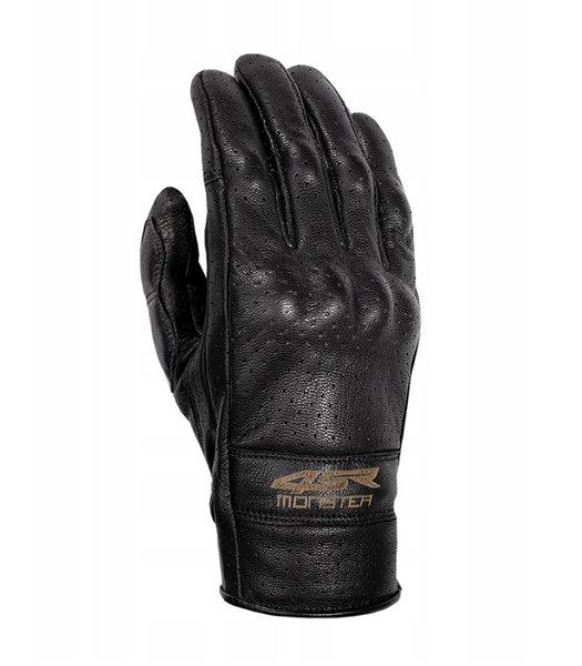4SR Motocyklové rukavice Monster Evo Black S