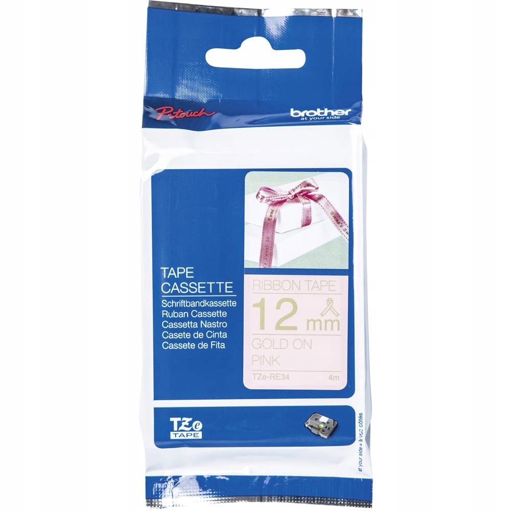 Taśma do drukarek Brother TZERE34 12 mm x 4 m