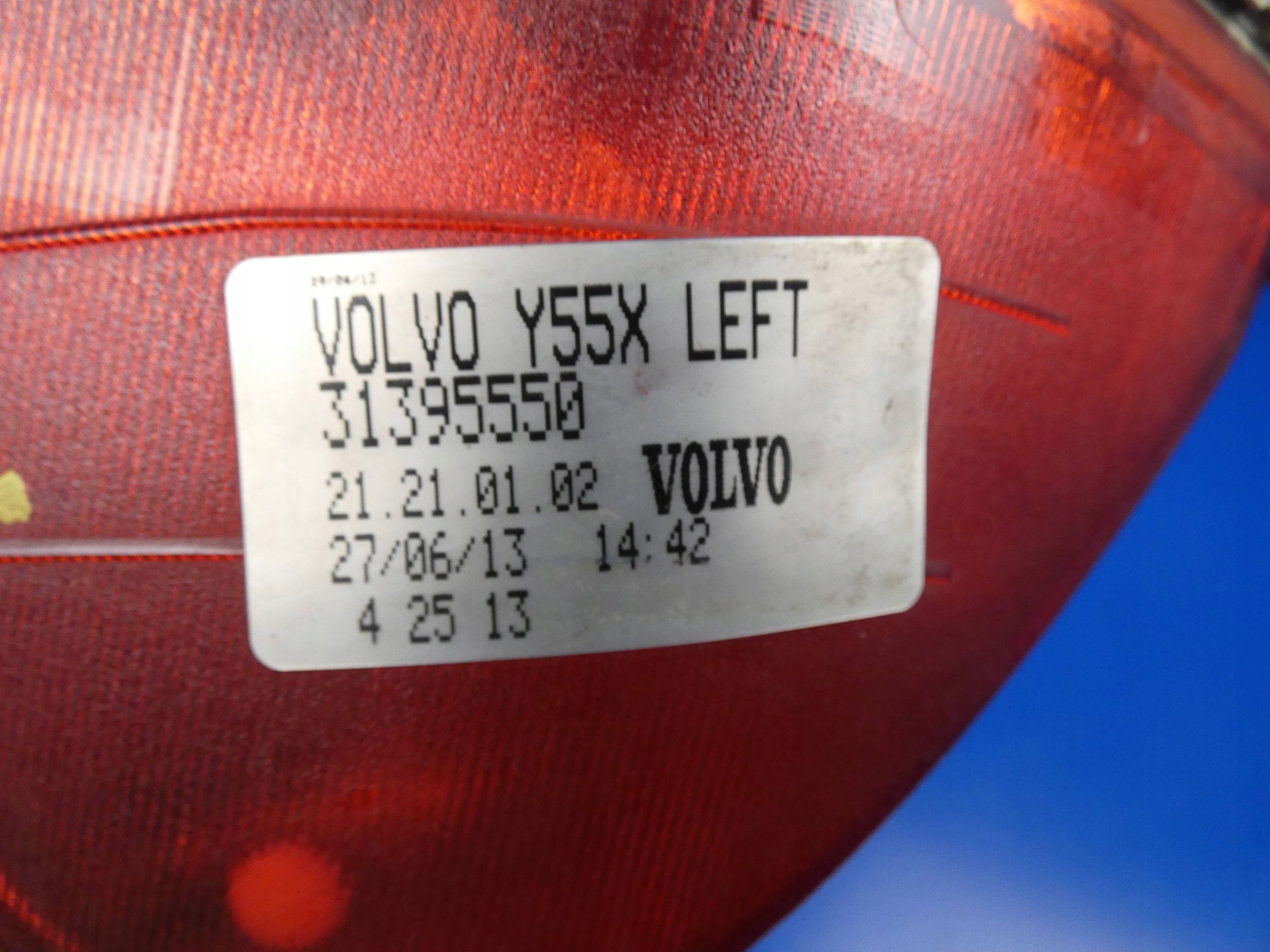 VOLVO V40 II ODBLASK light of a bumper left rear part