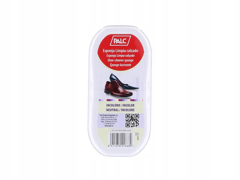 PALC GĄBKA CZYŚCIK PASTA POŁYSK DO BUTÓW BEZBARWNY
