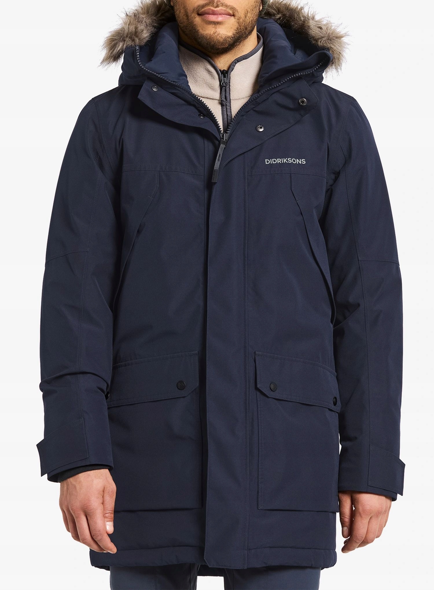 Kabát Didriksons Rick Parka 2 tmavě noční modrá L