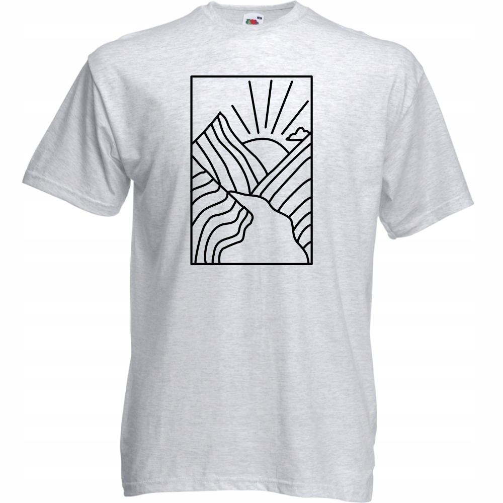 

Koszulka lineart góry linia XL ash szara