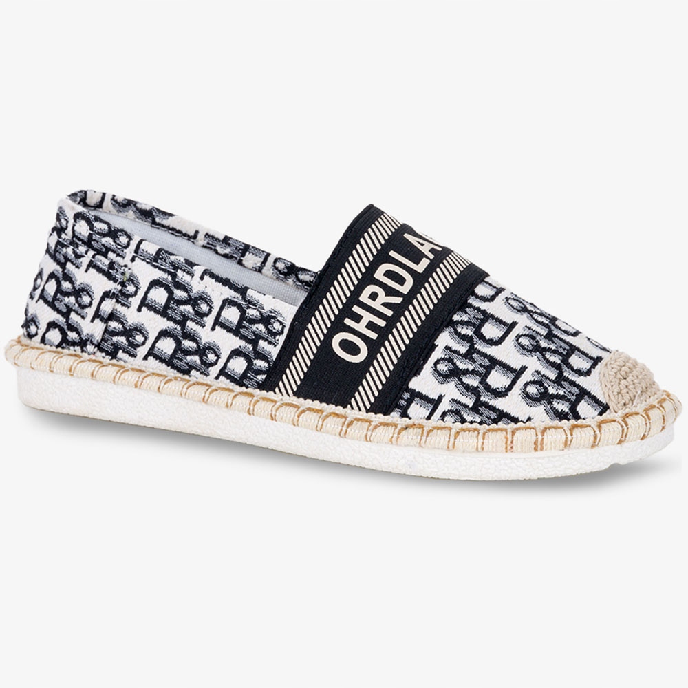 ESPADRYLE SLIP ON DAMSKIE Z NAPISAMI PLECIONE r 37 Marka Casu