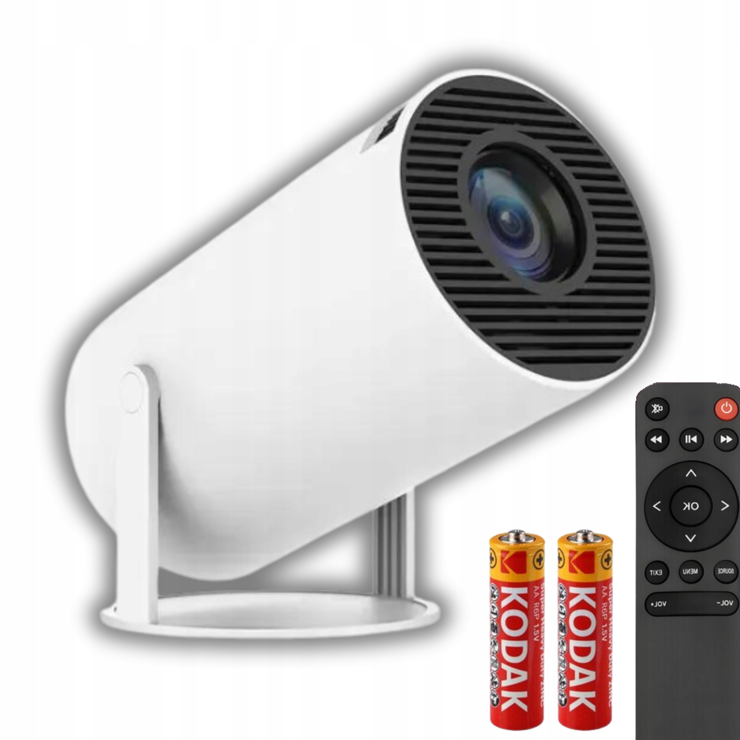 Projektor LED HY300 WERSJA PRO MAX biały wyświetlacz SMART TV