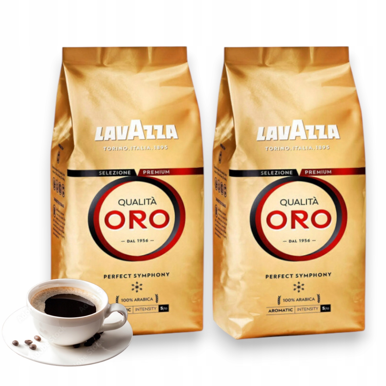 Levně Káva Lavazza Qualita Oro Arabica 100% zrnková 2x 1000 g