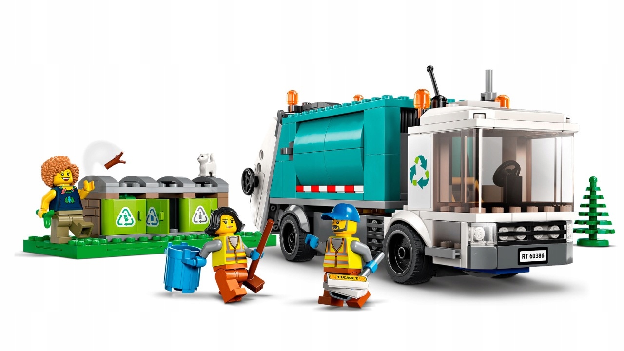 LEGO City 60386 Ciężarówka recyklingowa + KATALOG PDF Płeć chłopcy dziewczynki unisex