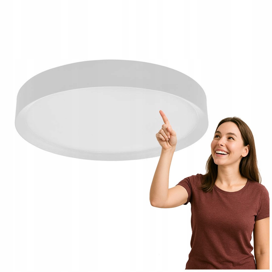 Moderný Stropné Svietidlo Marcela 44 cm biely Italux