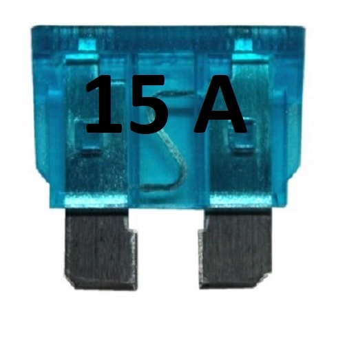 Bezpiecznik samochodowy płytka standard 15A 10szt