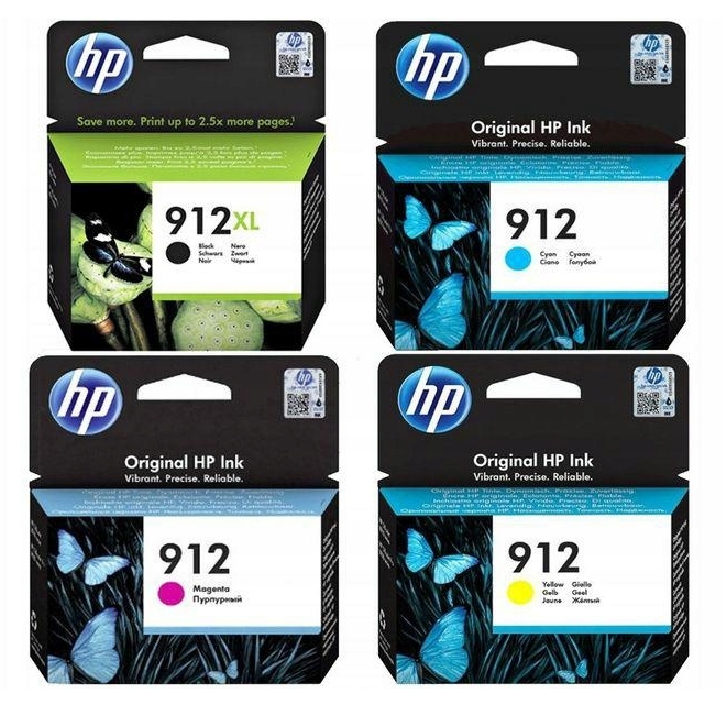 Zgodny Komplet Tuszy do HP 912XL OfficeJet Pro 8010 8025 8035 TO-3YL84AE   Tusze zamienniki \ Hewlett Packard HP \ Atramentowe \ Officejet Pro 8024 HP  \ Atramentowe \ Officejet Pro 8015