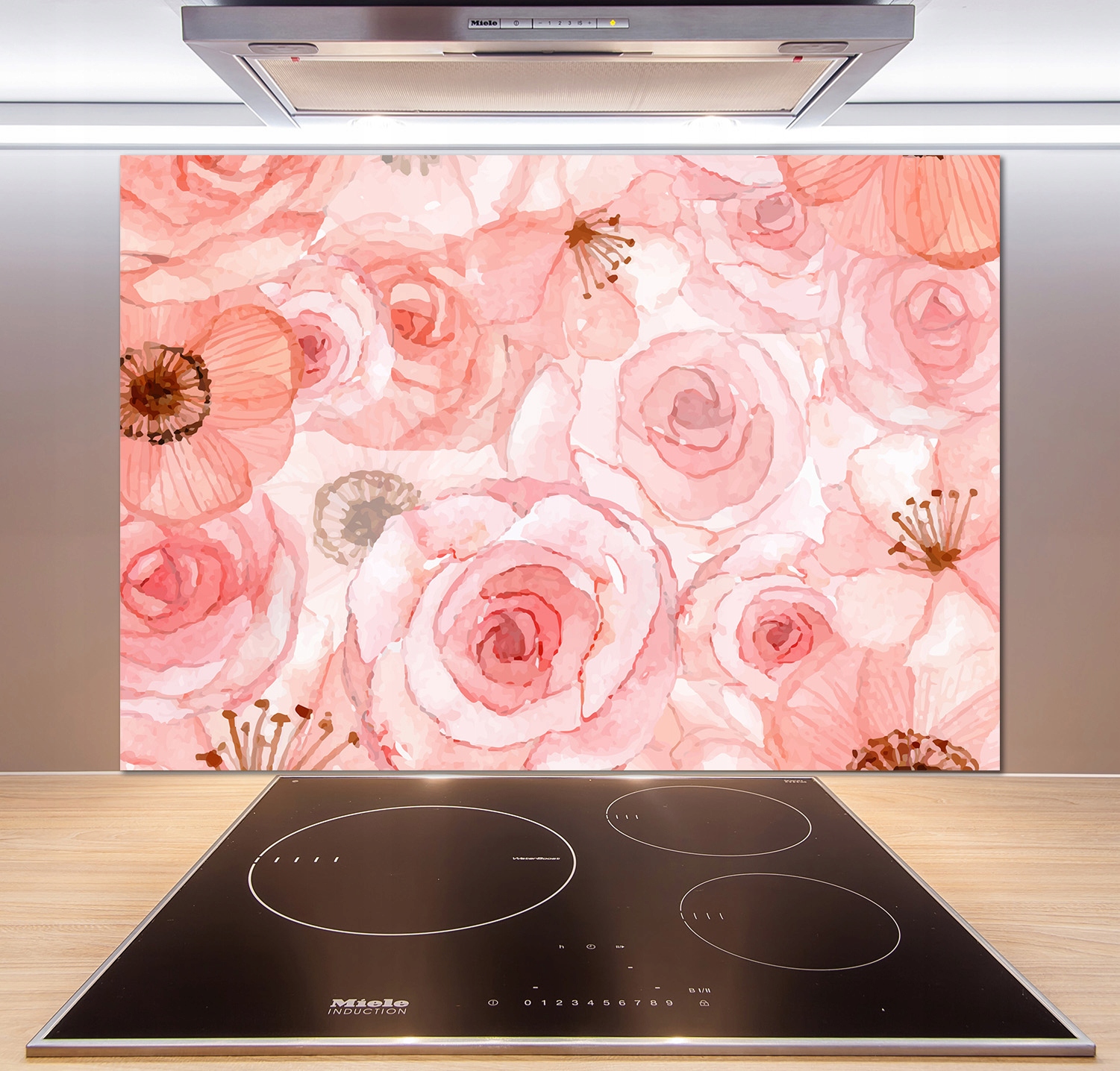 

Panel do kuchni Kwiecisty wzór 100x70 cm + Klej