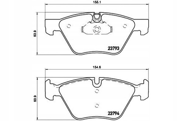 Brzdové Destičky Brembo 34116763617 34112339267 34