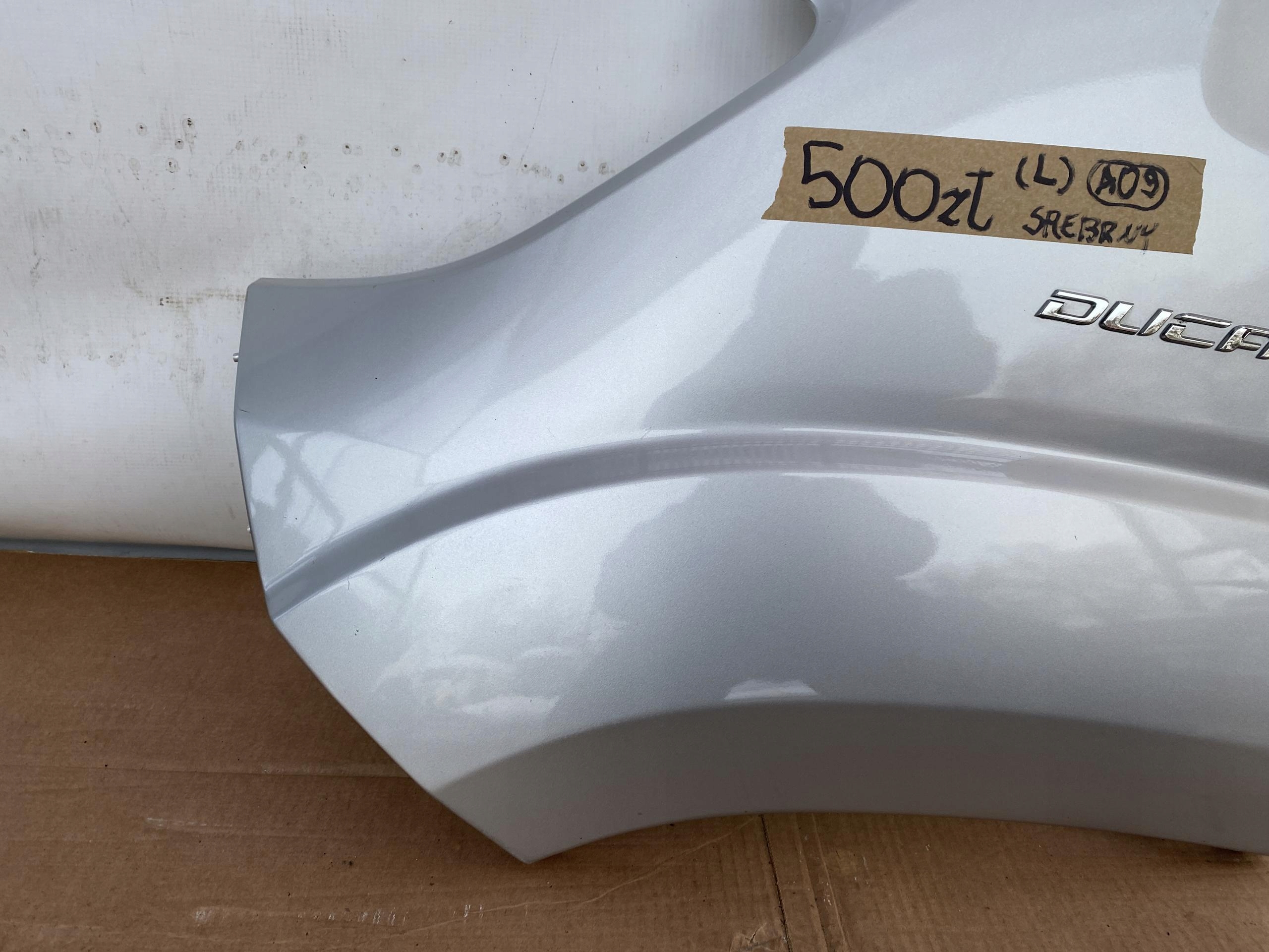 DUCATO BOXER JUMPER 14- fender front left front SREBRNY