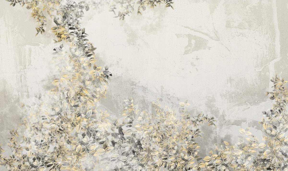 FOTOTAPETA NOWOCZESNA GRAFIKA KWIAT KWIATY LIŚCIE