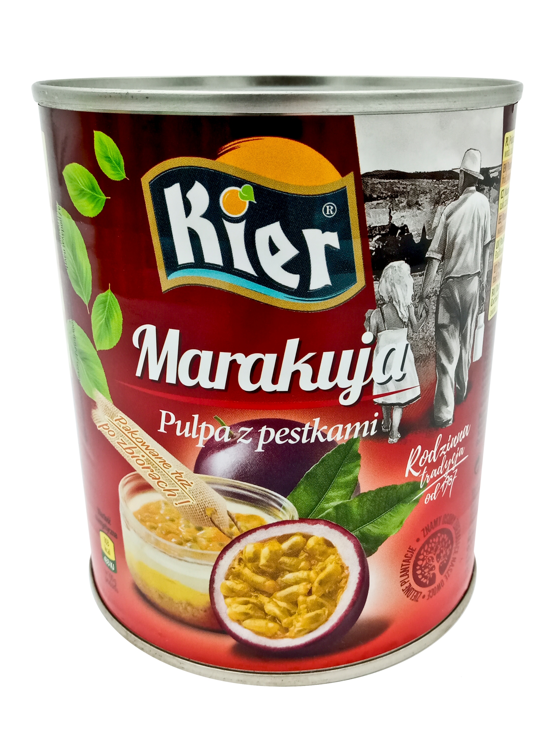 Levně Kier Marakuja pyré s peckami 850 g