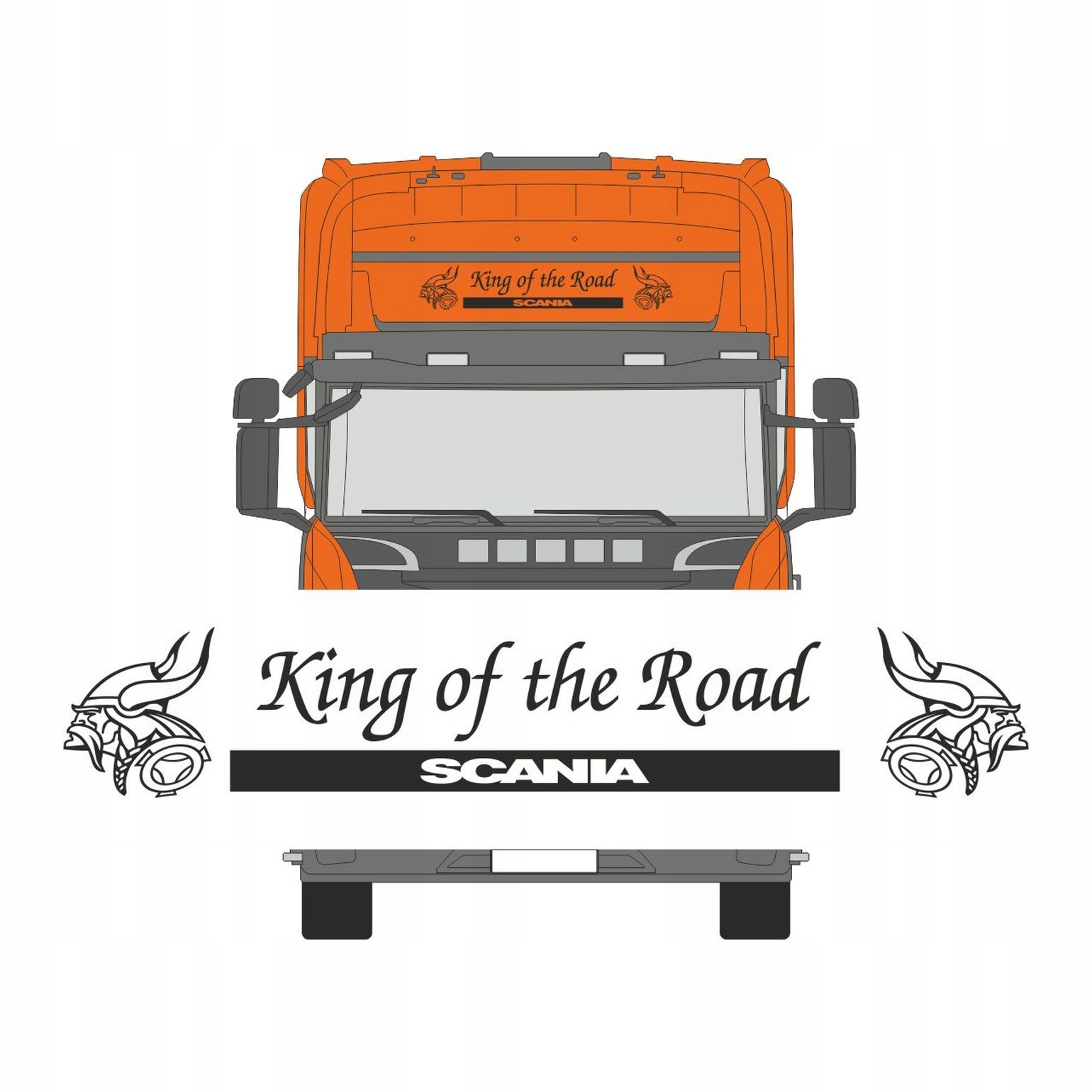 Naklejka do Scania Topline King Of The Road