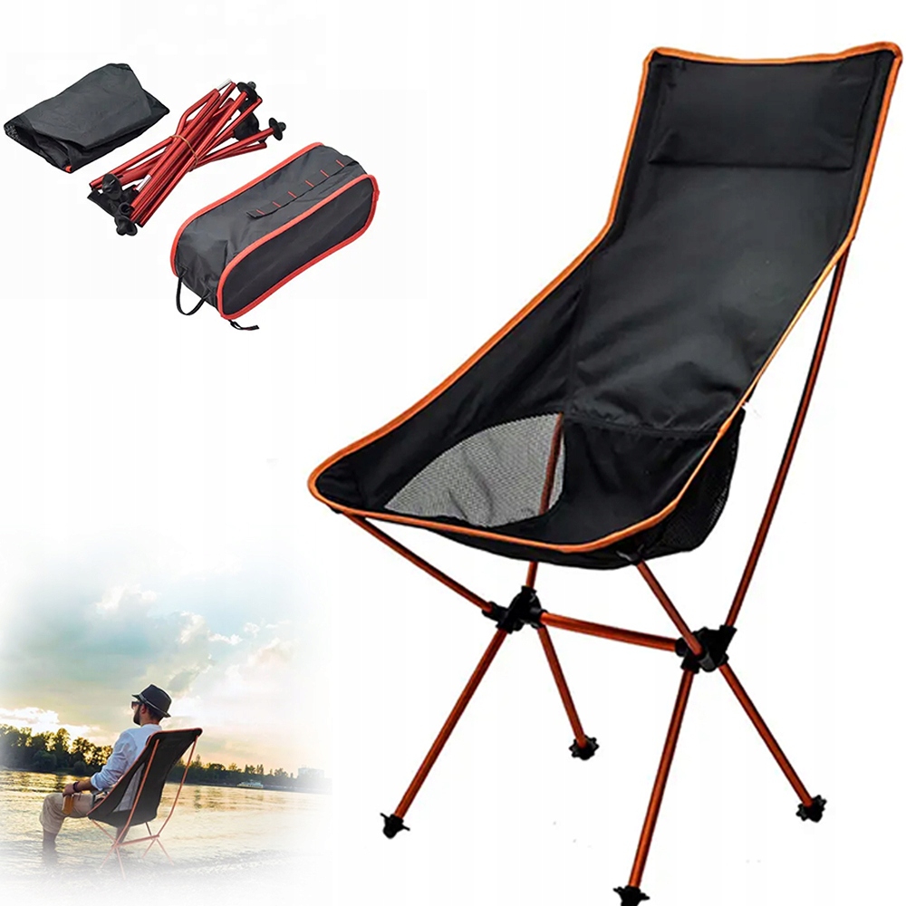 Turistické Rybářské Křeslo Skládací Křeslo Kempingové Křeslo Velké XXL