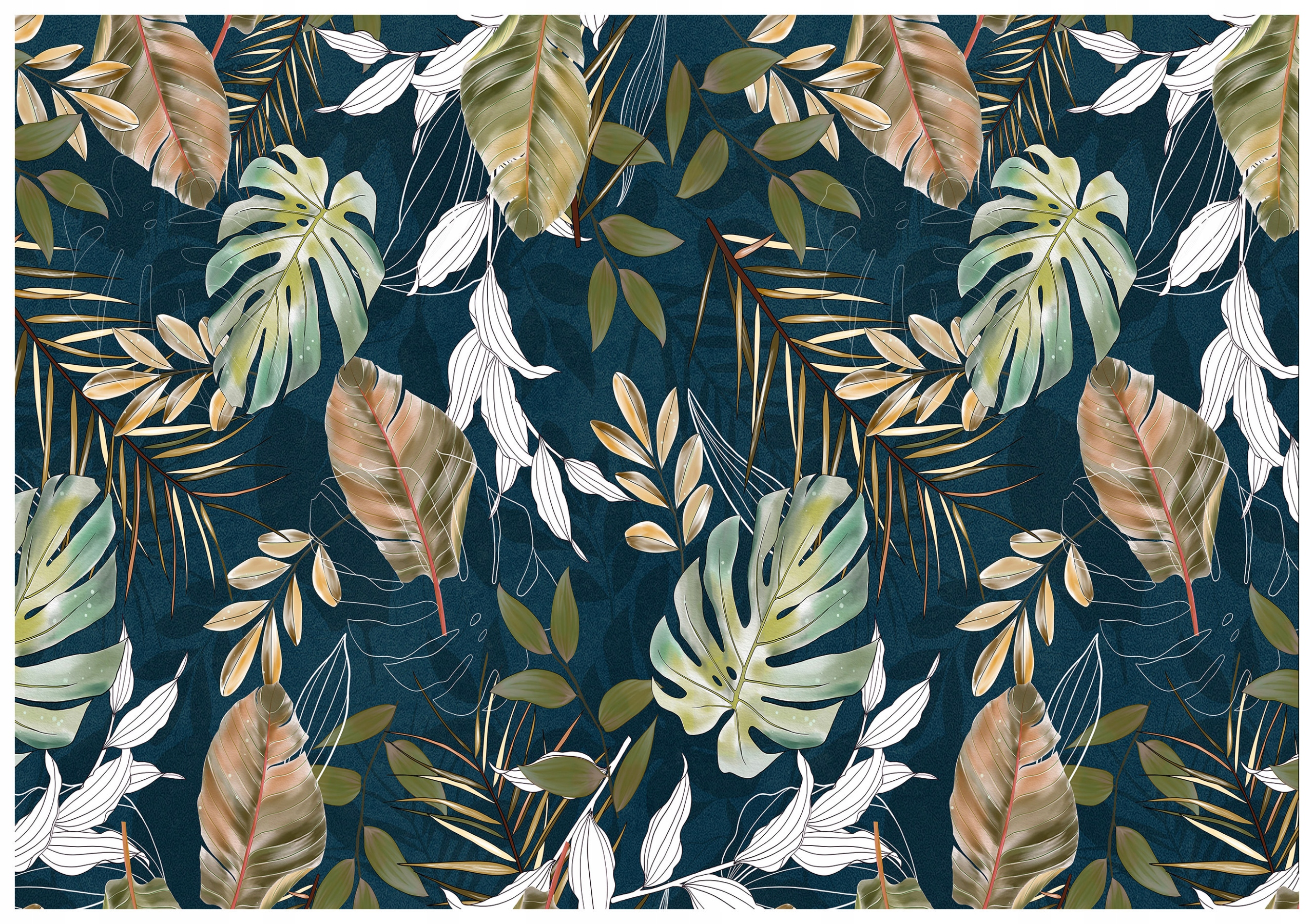 Fototapeta Tropické listy monstery akvarely vinylová 368x254 lepidlo