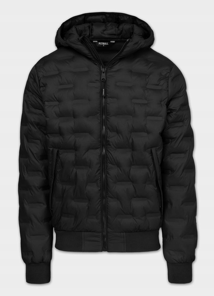 Pánská Zimní bunda Pitbull s prošívanou s kapucí Fisk