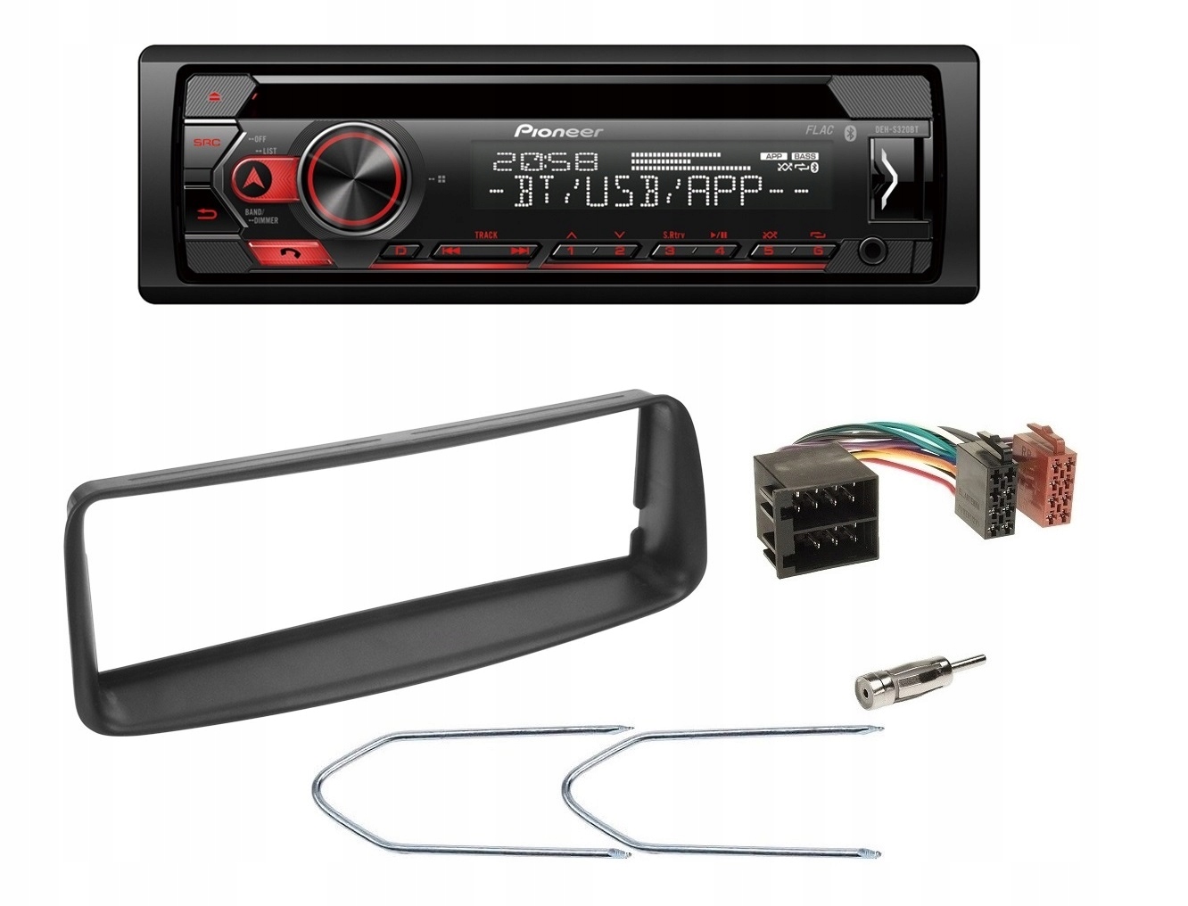 Pioneer DEH-S320BT autorádio CD MP3 Bluetooth Peugeot 206 CC