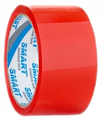 

Taśma Pakowa Klejąca Czerwona Smart 48MM x 50M