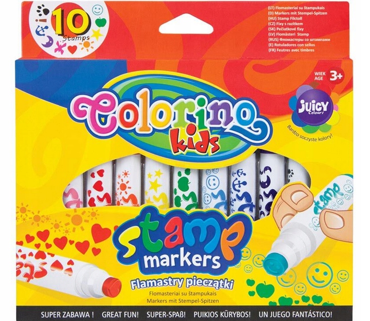 SUPER PISAKI 10 ZE STEMPELKAMI COLORINO SZKOŁA