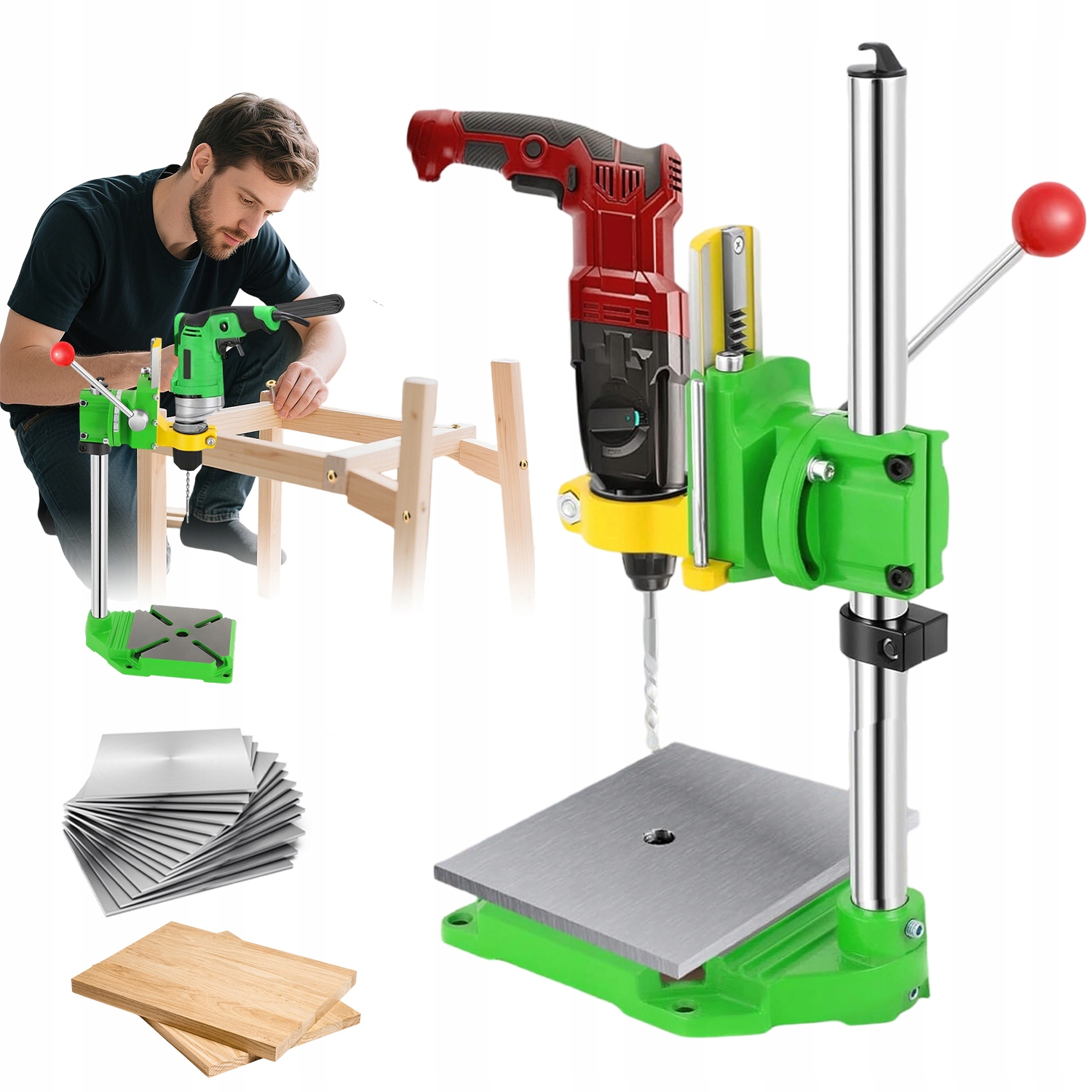 Stativ Stojan Pro Vrtačku Vrtací Držák 38-43 mm S Nastavitelným Úhlem