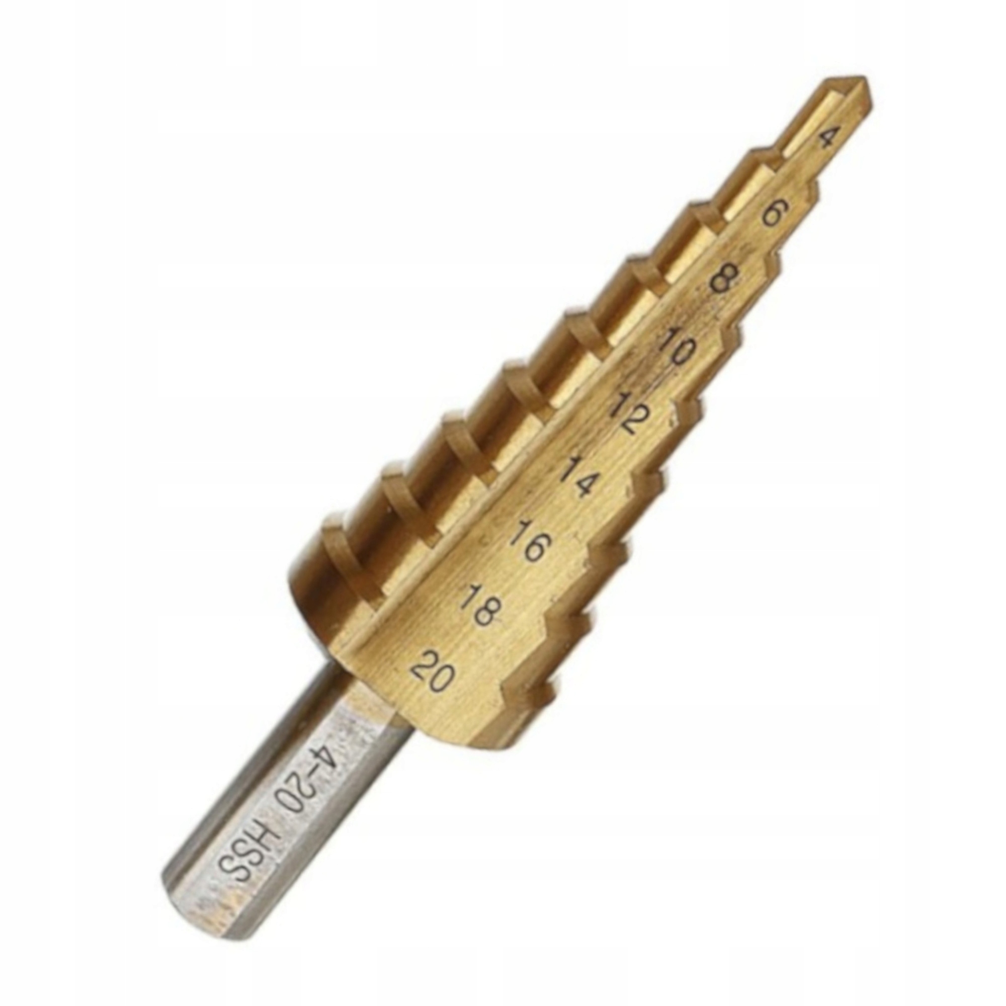 WIERTŁO STOPNIOWE STOŻKOWE HSS4241 ZAKRES 4-20 mm