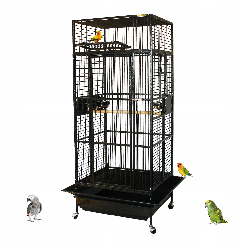 Levně Terra International 205BS Klec voliéra pro papoušky tmavá antika 89x81x172