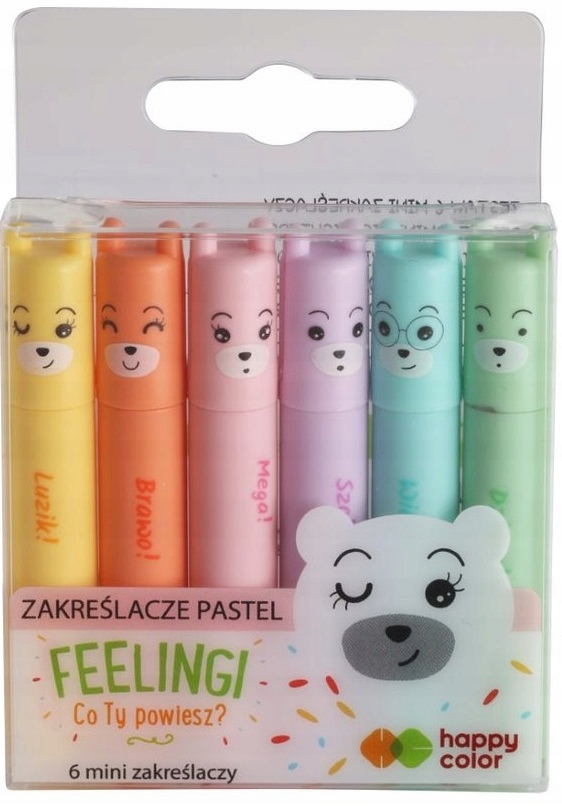 

Happy Color Zakreślacze Mini Pastel Feelingi 6 szt
